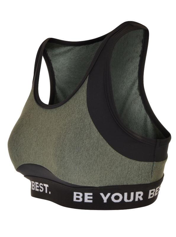 Lotus sport-bh för damer Black-lime
