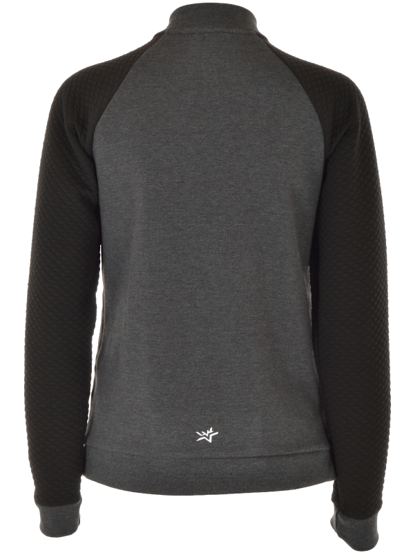 CORVUS FULL ZIP SWEATER Men Dark grey melange