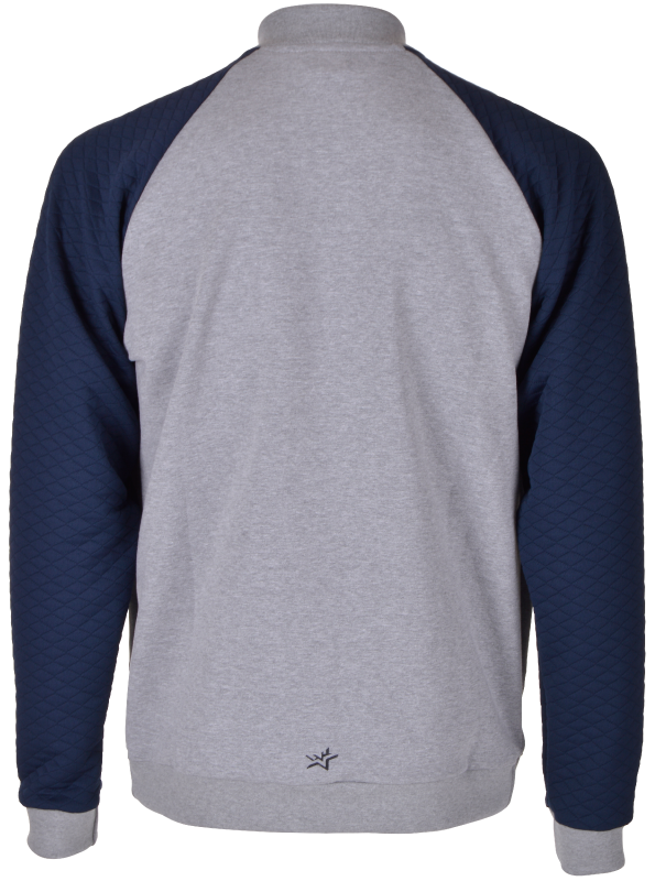CORVUS FULL ZIP SWEATER Men Dark grey melange