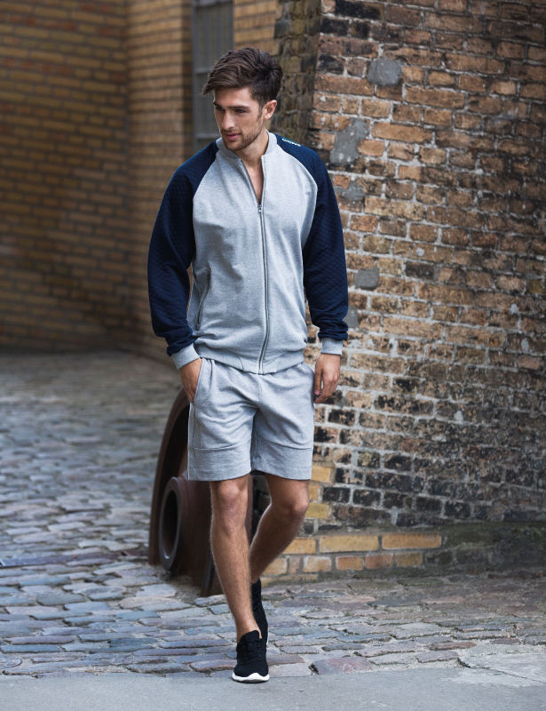 CORVUS FULL ZIP SWEATER Men Dark grey melange