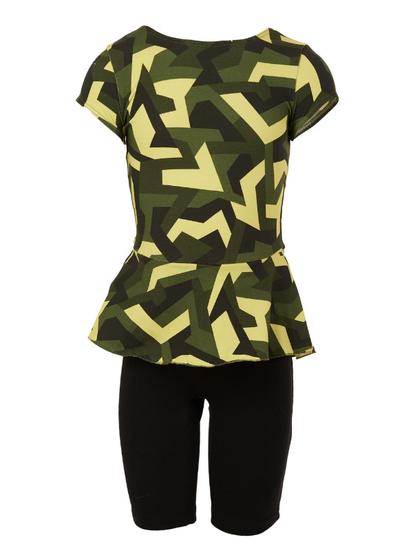 Peplon catsuit | NS-160 | Oultet Yellow Army