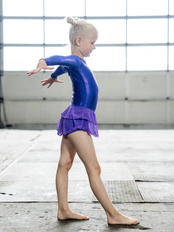 Tulle gymnastikdräkt | Flickor Purple