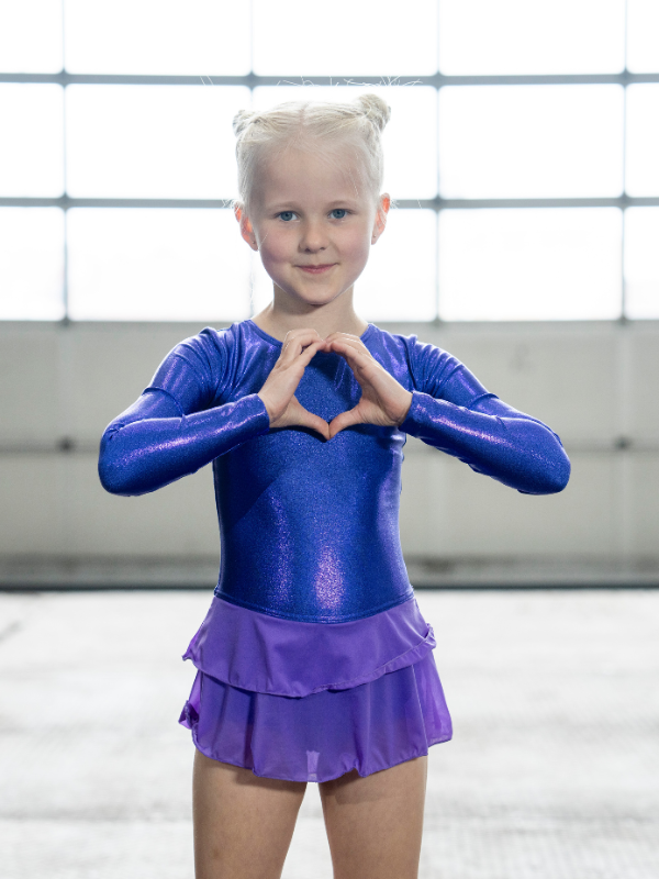Tulle gymnastikdräkt | Flickor Purple