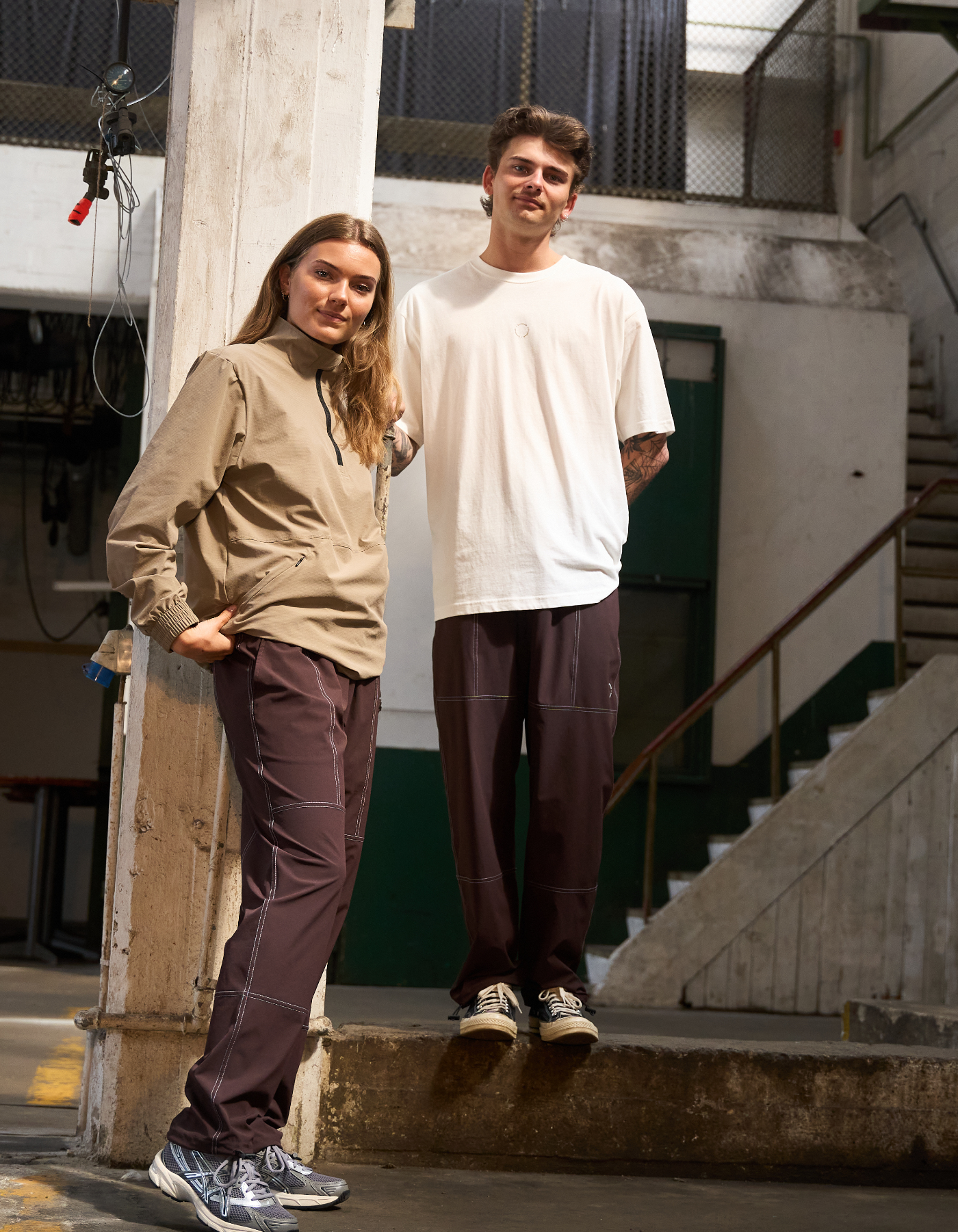 Tech 02 pants | Unisex Dark brown