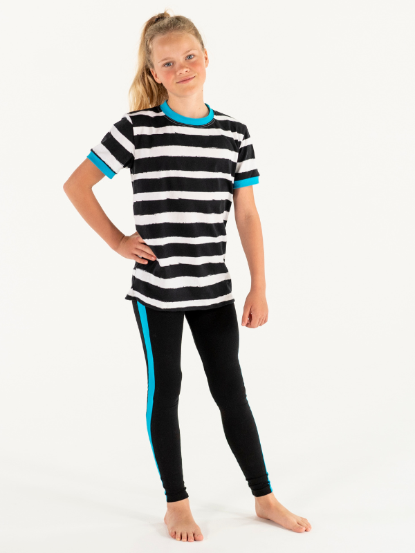 Leggings | NS-146 Black/Purple