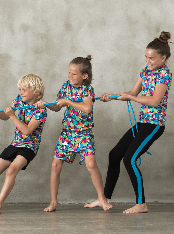 Leggings | NS-146 Black/Purple