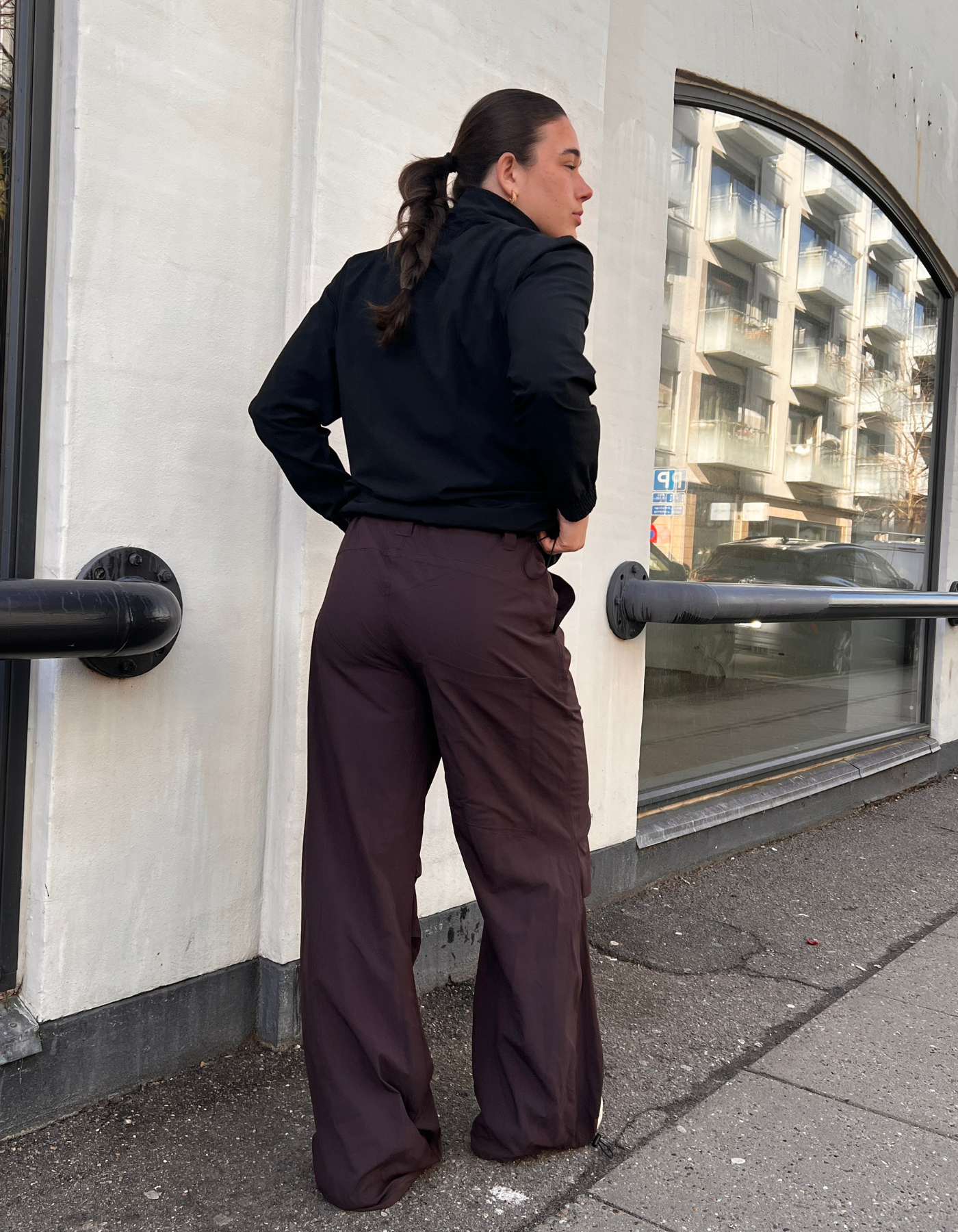 Tech Parachute pants | Unisex | Dark brown