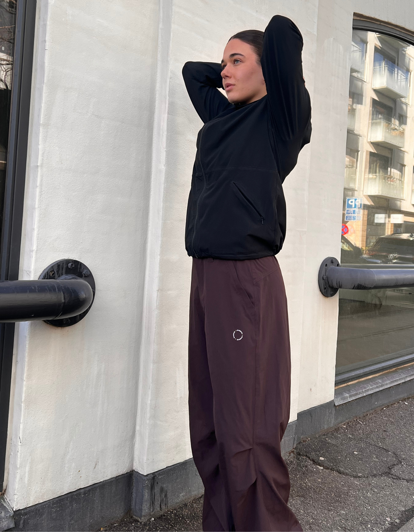 Tech Parachute pants | Unisex | Dark brown