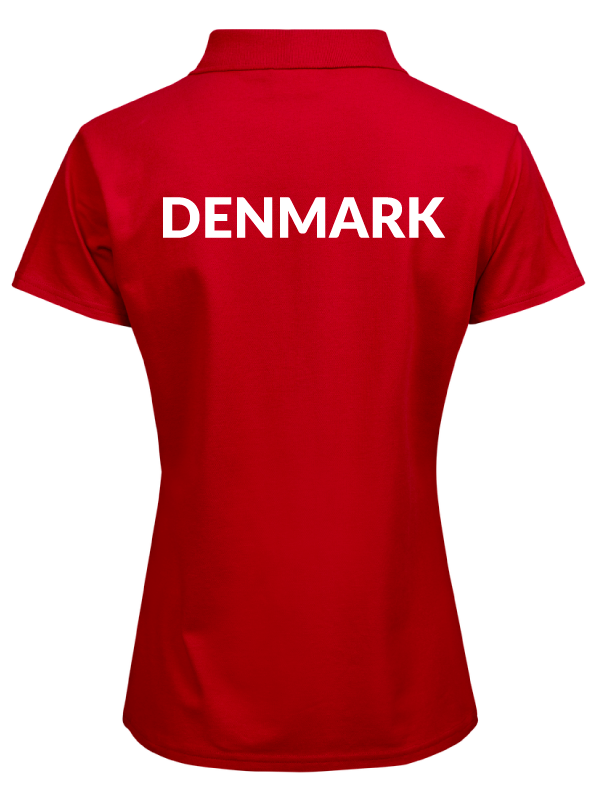 GymDanmark Tee Jays Luxury Polo | Röd