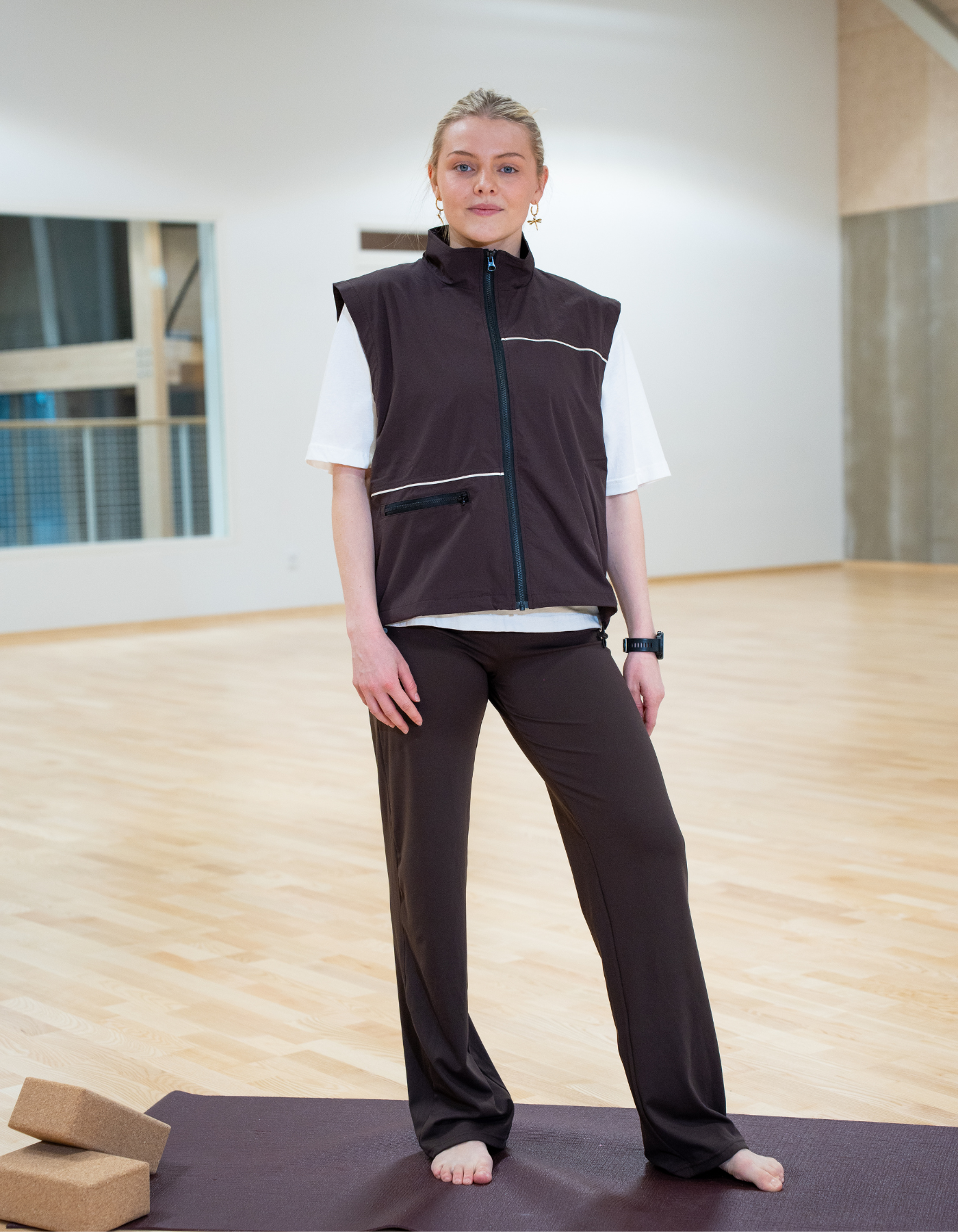 Tech pipe vest | Unisex | Dark brown