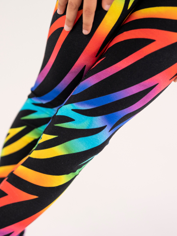 Leggings no. ns-179 Rainbow tiger