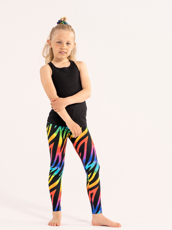 Leggings no. ns-179 Rainbow tiger
