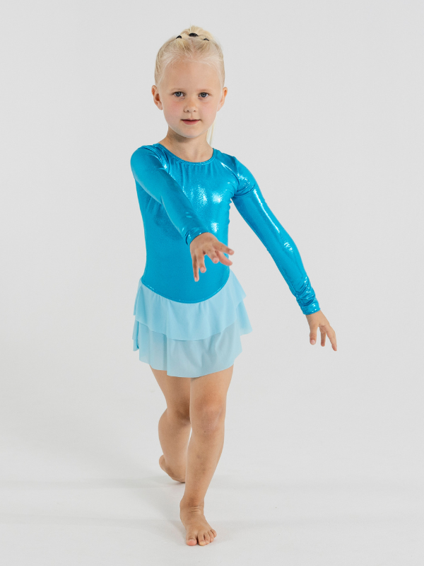 Tulle gymnastikdräkt | Flickor Turquoise