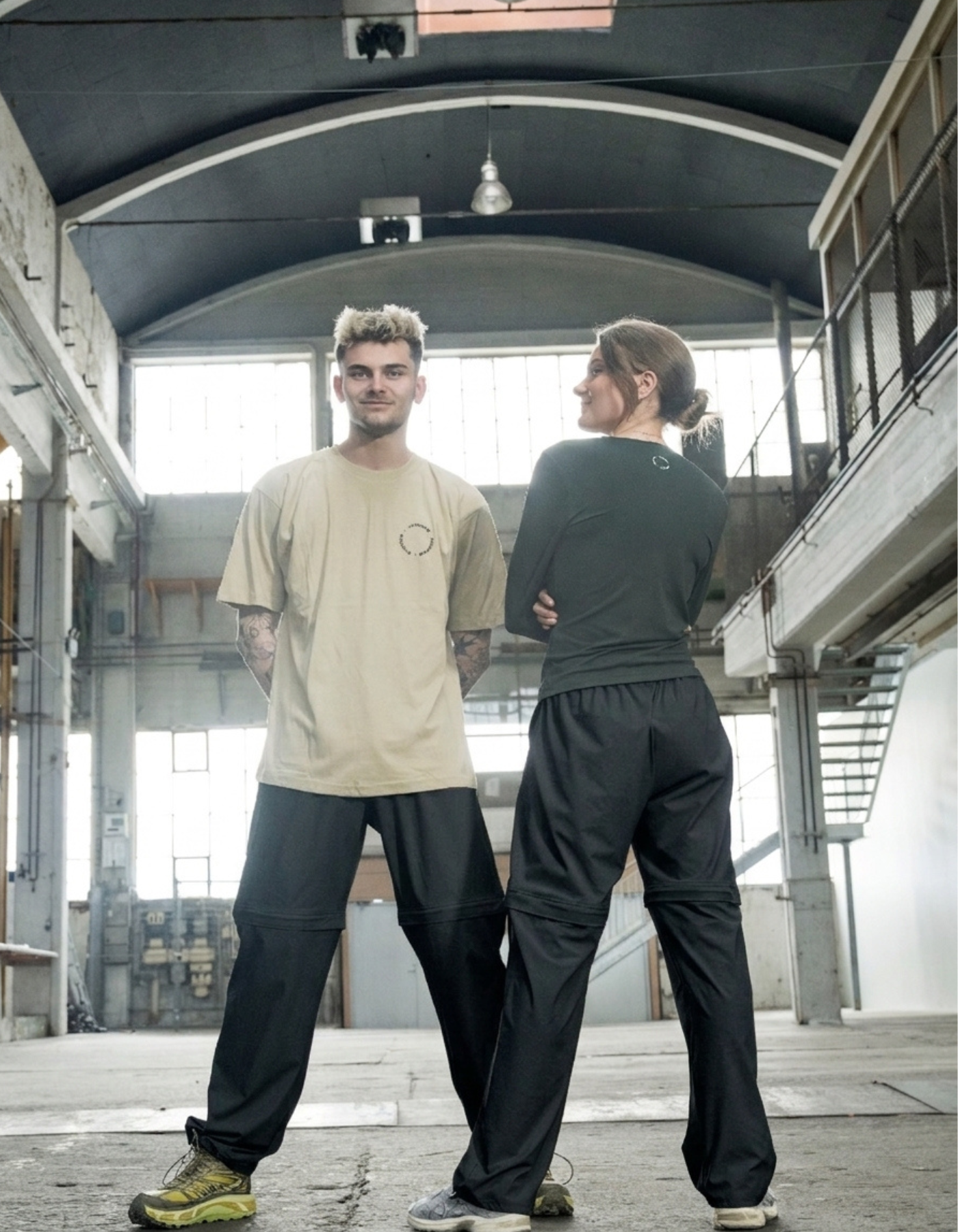 Tech zip-off pants | Unisex | Black