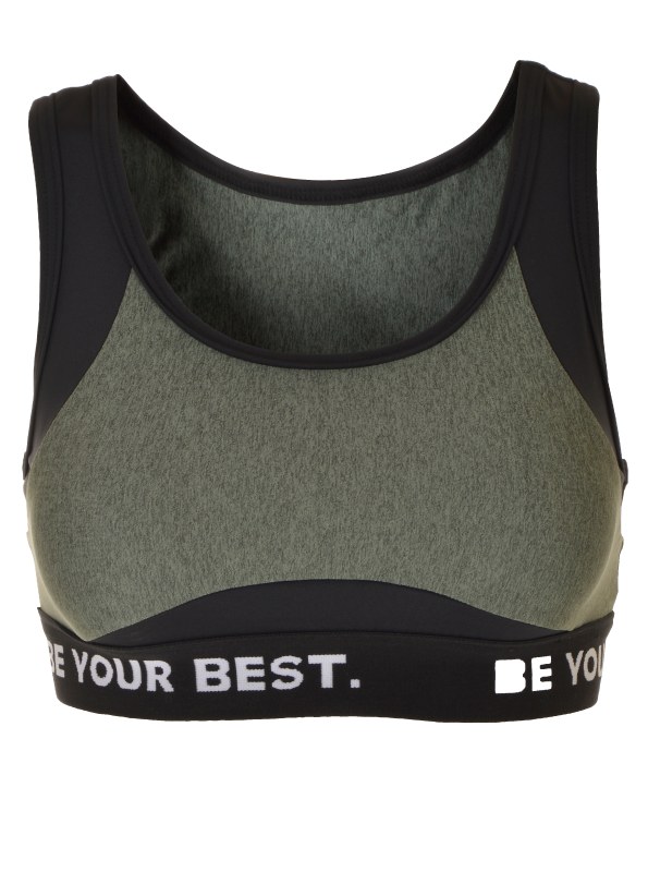 Lotus sport-bh för damer Black-lime
