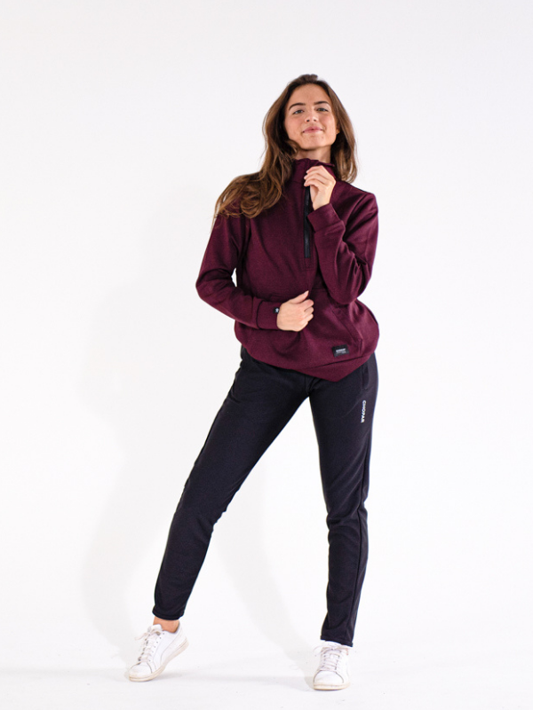 Tago Halfzip Sweatshirt | Dam Black