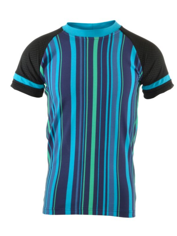 T-shirt | NS-169 Blue Stripe/Black