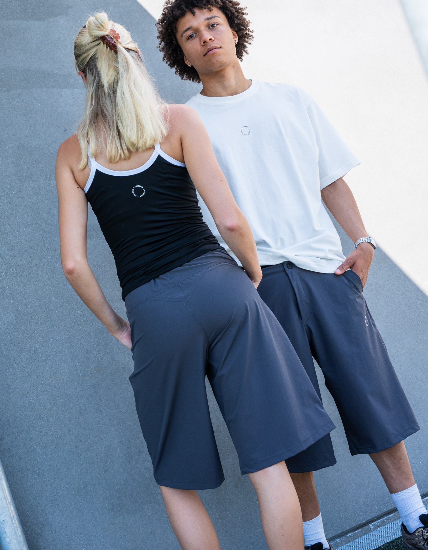 Tech jorts | Unisex | Dark grey