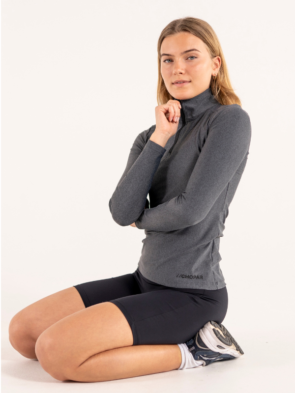 Training halfzip 01 | Damer Dark Grey