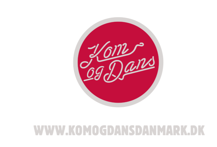 Come and Dance-logotypen - vit text