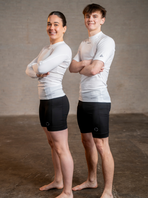Rosa shorts med ficka I Unisex