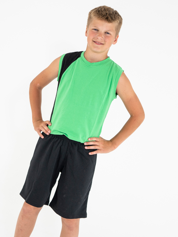 T-shirt | NS-126 Lime-svart