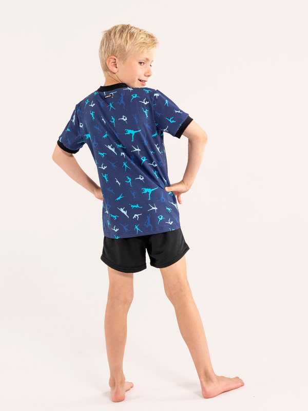 Loose t-shirt | NS-175 Blue gymnast