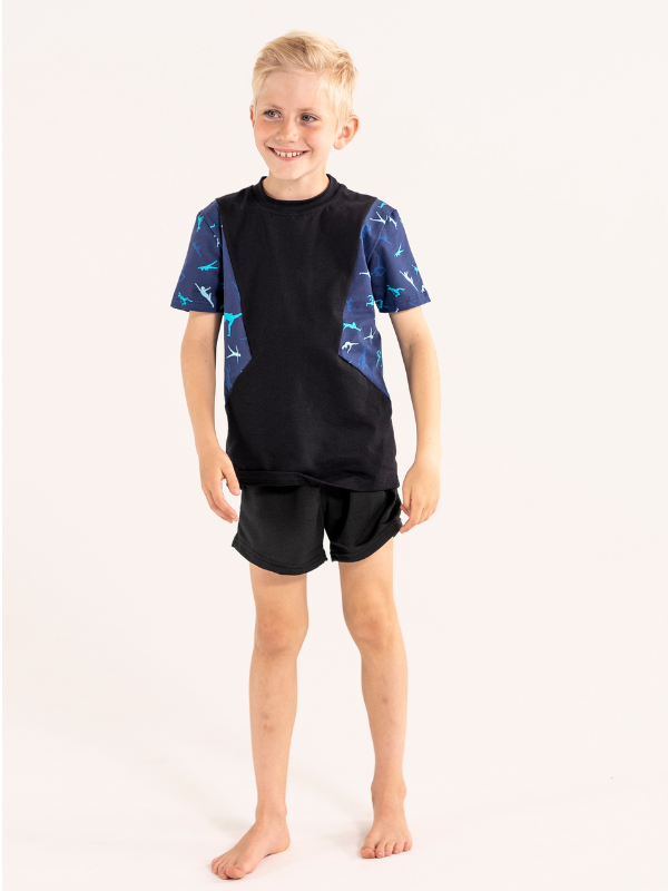 T-shirt | NS-182 Blue gymnast