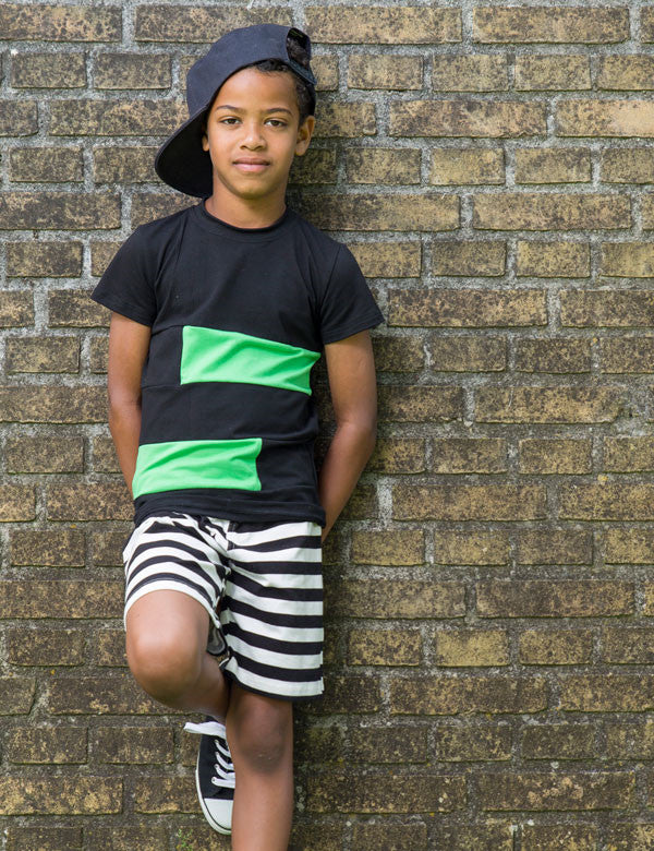 T-shirt | NS-136 UDG Svart-Lime