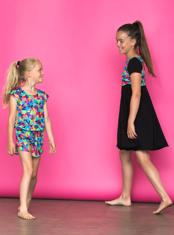 Klänning | NS-155 | Outlet Svart-Kids Triangle