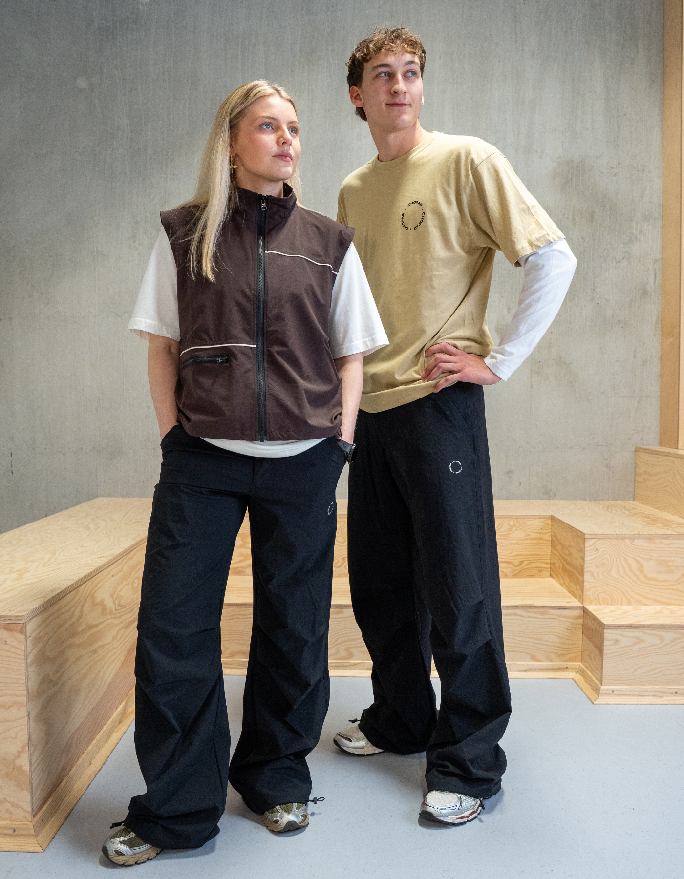 Tech Parachute pants | Unisex | Black
