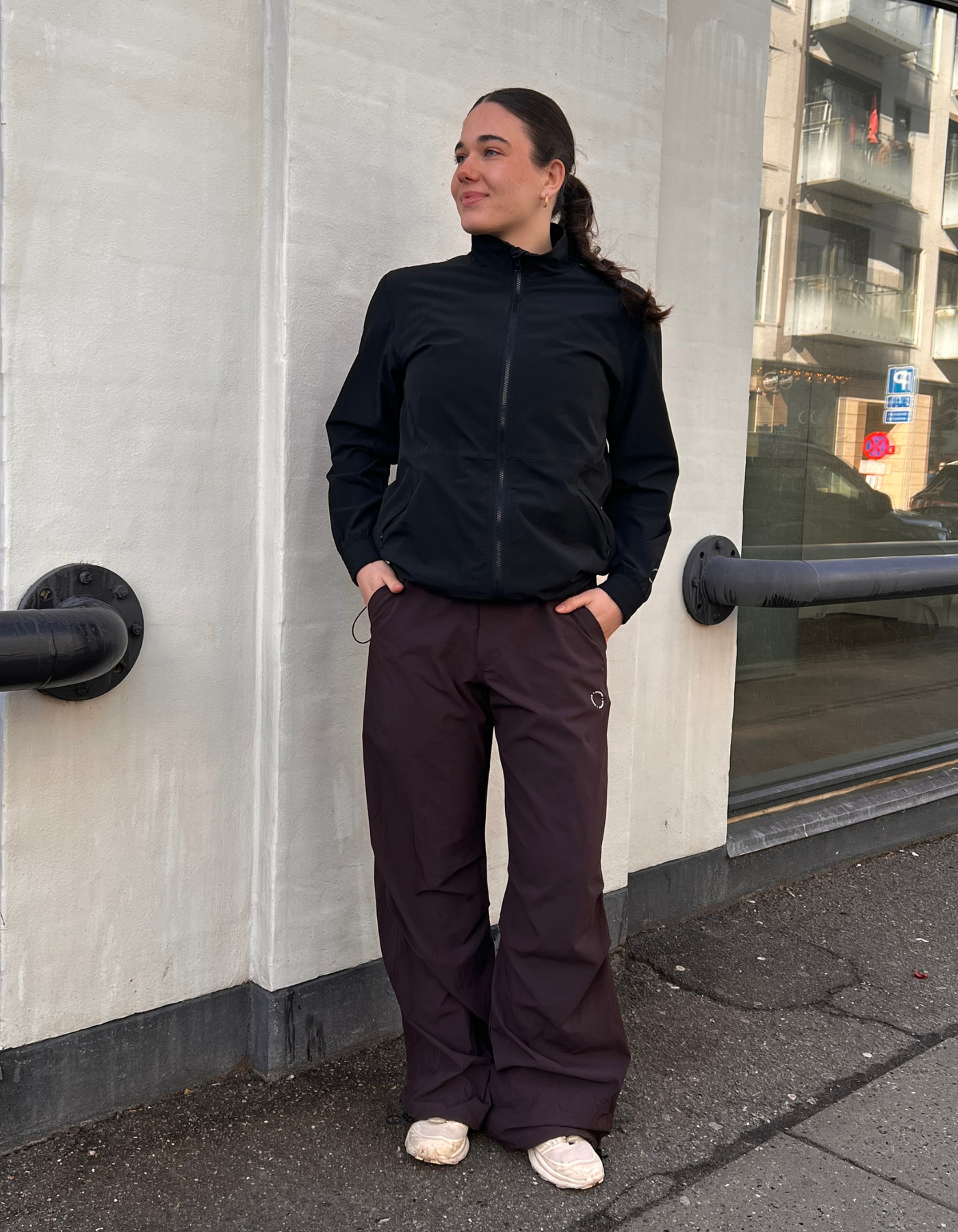 Tech Parachute pants | Unisex | Dark brown