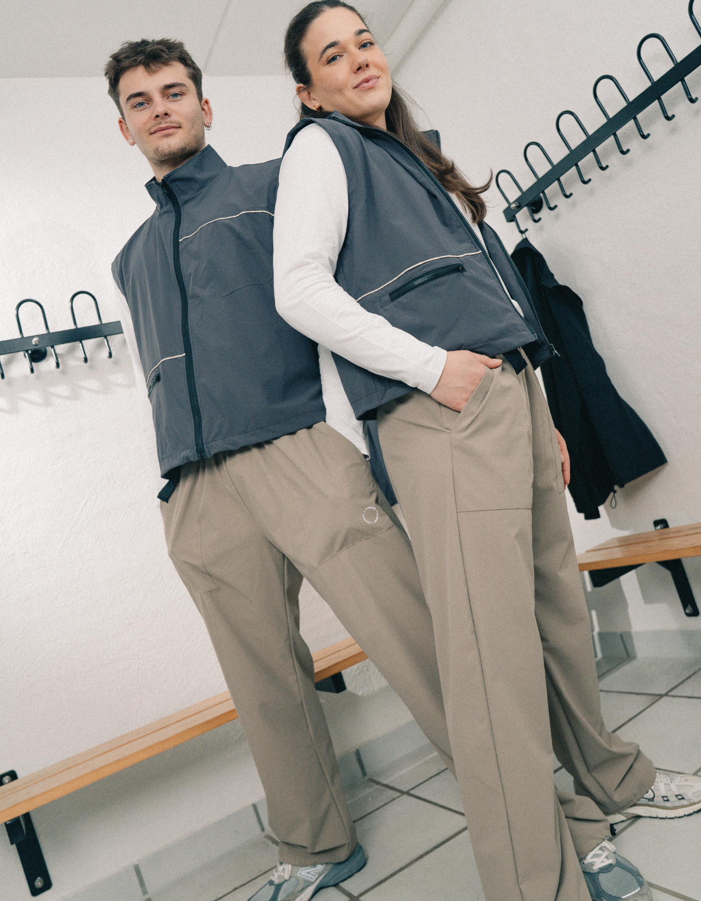 Tech belt pants | Unisex Beige
