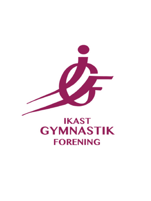 Ikast GF - röd logotyp