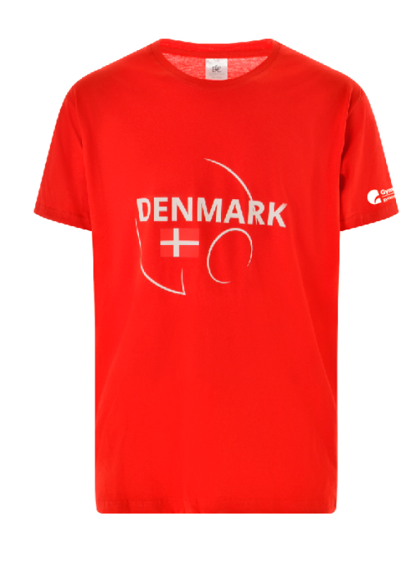Danmark supporter t-shirt | Unisex