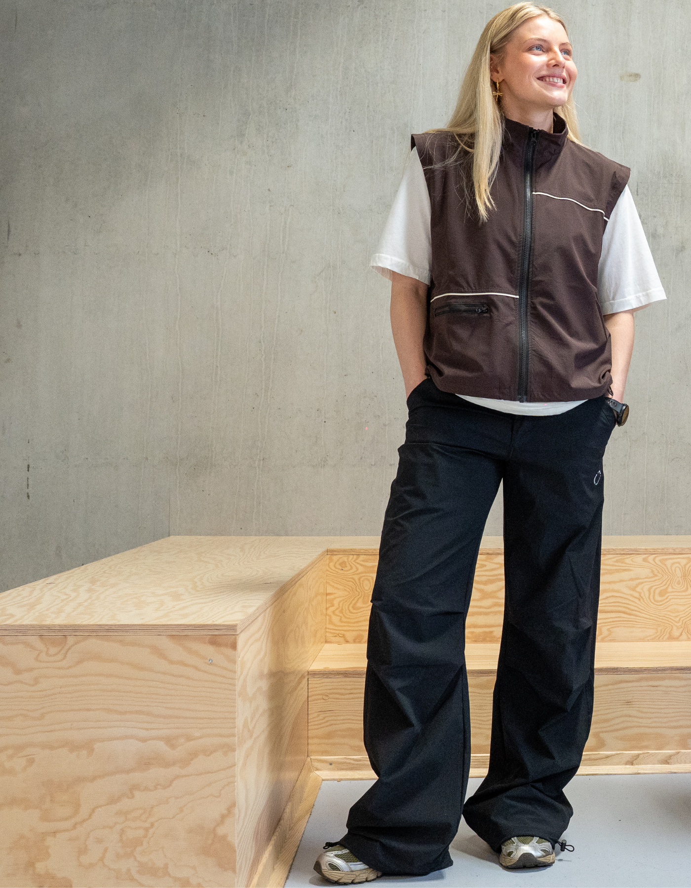 Tech pipe vest | Unisex | Dark brown