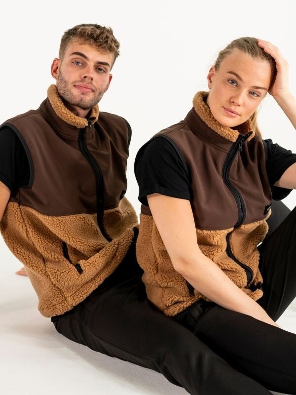 Teddyväst | Unisex Brun