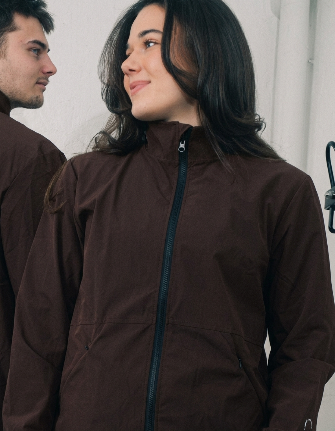 Tech 01 full zip | Unisex | Dark brown