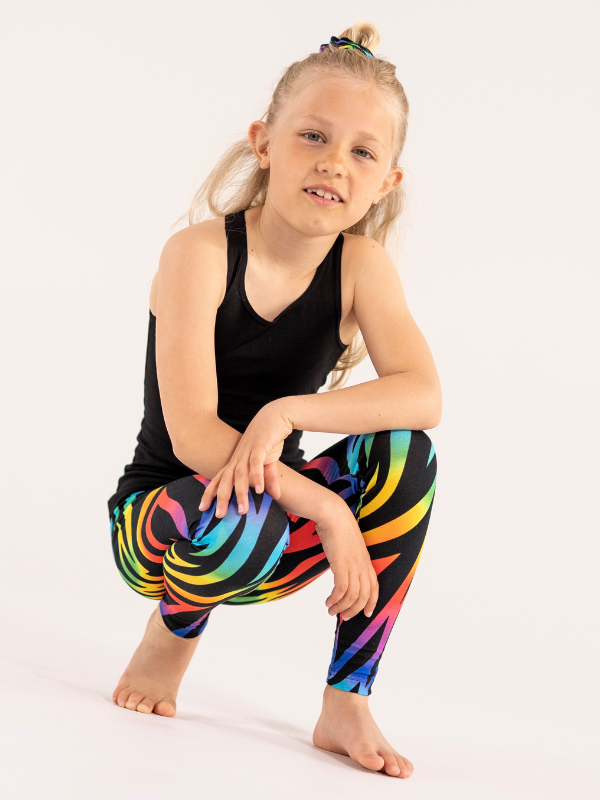 Leggings no. ns-179 Rainbow tiger