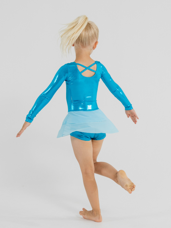 Tulle gymnastikdräkt | Flickor Turquoise