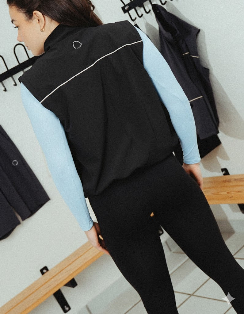 Tech pipe vest | Unisex Black